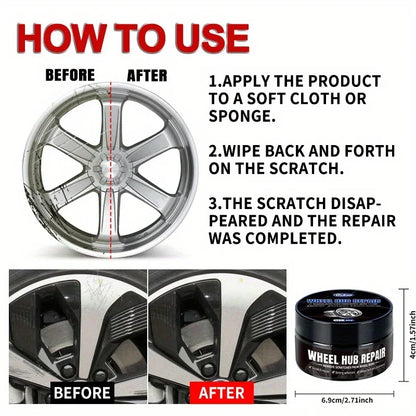 Wheel hub Scratch Repair wax