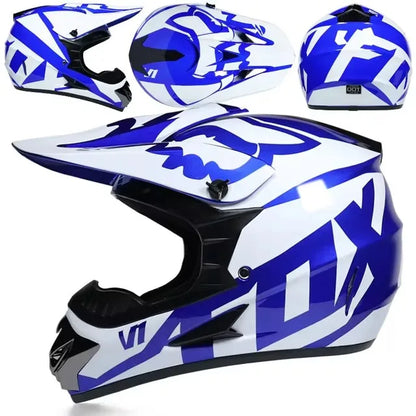 Motorcycle Downhill Full Face Helmet with Goggles – Motocross / MTB / Off-Road
