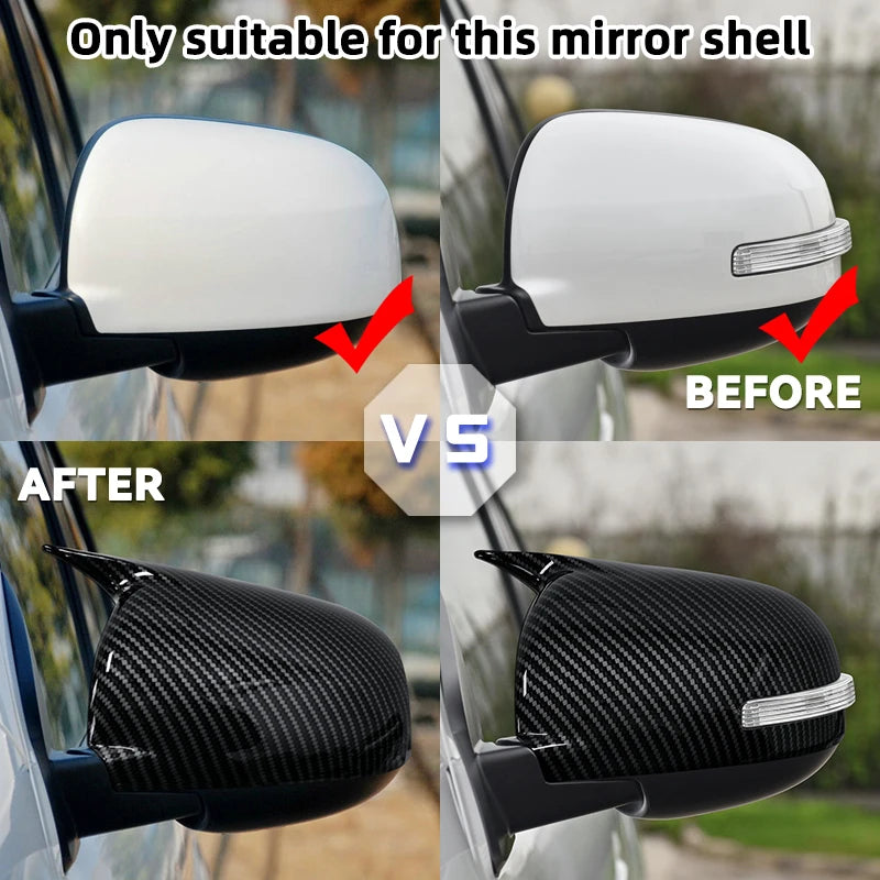Car Rearview Mirror Cover For Mitsubishi