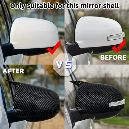 Car Rearview Mirror Cover For Mitsubishi