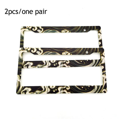 1 Pair(2pcs) JDM Racing Style License Plate Frame