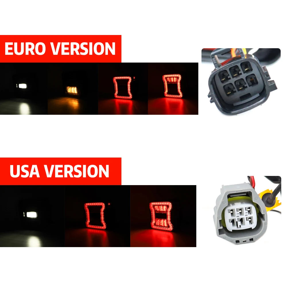 2x LED Tail Lights for Jeep Wrangler JK (2007–2017)
