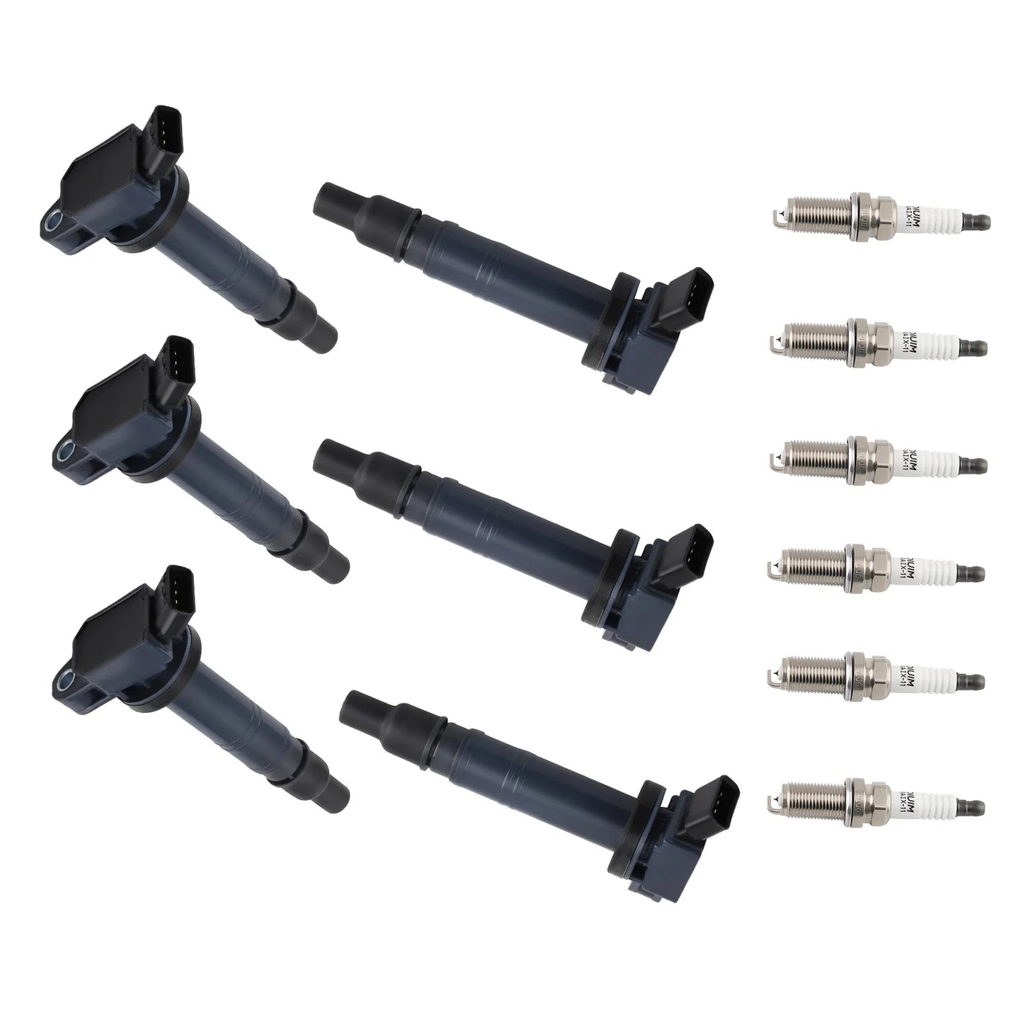 6-Piece Ignition Coils & Spark Plugs Kit – Fits Toyota 4Runner, Tacoma (2016), Tundra – UF495 & 4506