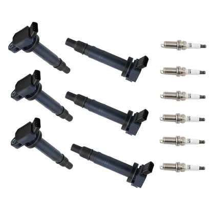 6-Piece Ignition Coils & Spark Plugs Kit – Fits Toyota 4Runner, Tacoma (2016), Tundra – UF495 & 4506