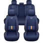5 Seat Full Set Breathable Napa Leather Car Seat Cover – Luxury Fitted, Ergonomic Design with Fixed Lumbar Support