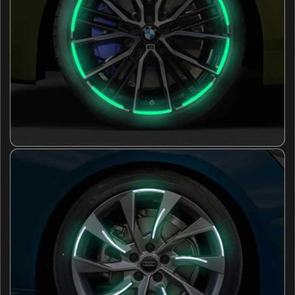 20pcs Car Wheel Hub Reflective Sticker