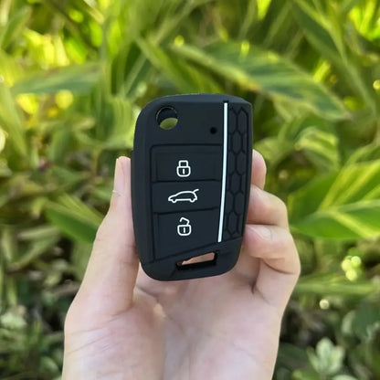 3 Button Silicone Car Key Case Cover