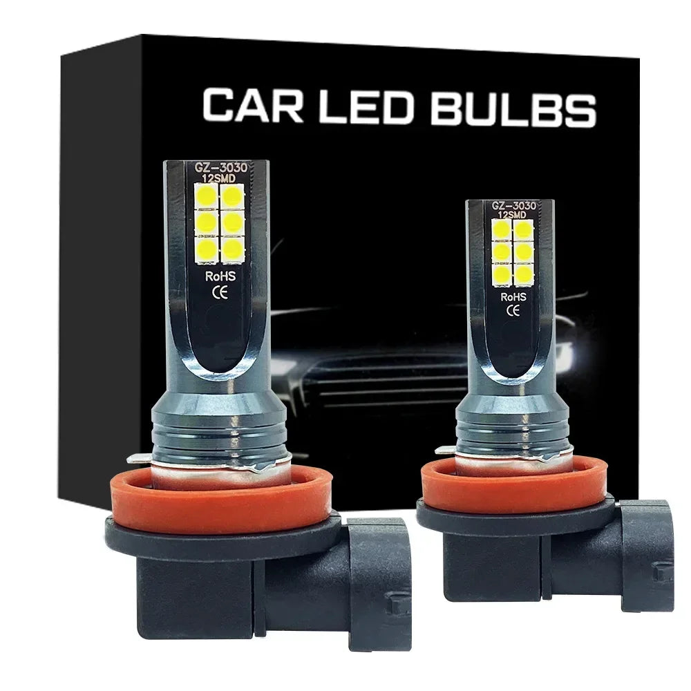 2Pcs LED Headlight Fog Light Bulbs