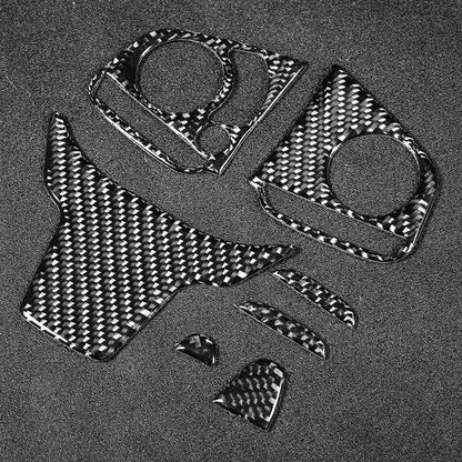 Carbon Fiber Steering Wheel Button Switch Panel Cover – Car Interior Upgrade