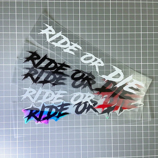 2PCS Ride or Die Motorcycle Helmet Stickers