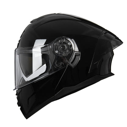 RUFI Double-Lens Motorcycle Helmet with Built-in Sun Visor – DOT Certified