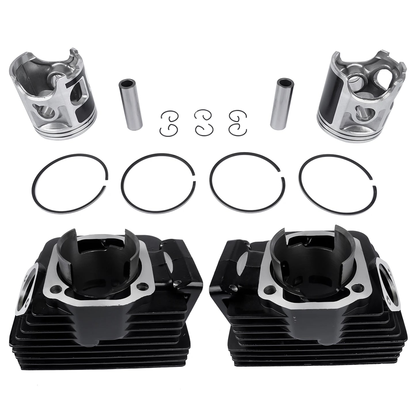Cylinder Pistons Rings Wrist Pins Rebuild Kit For Yamaha