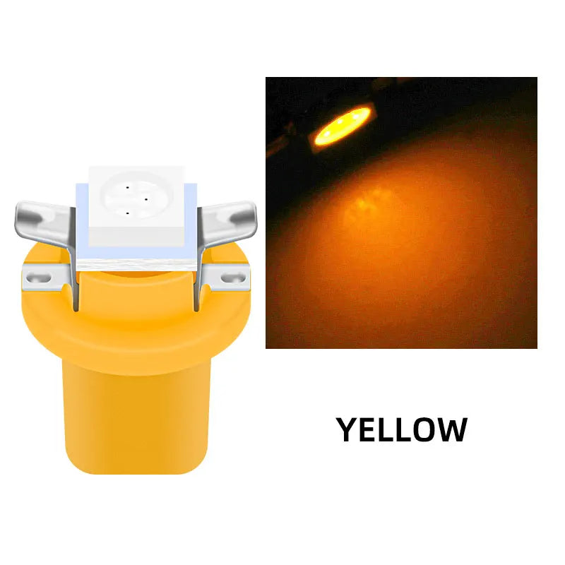 10PCS T5 B8.5D 1SMD LED Dashboard & Interior Bulbs