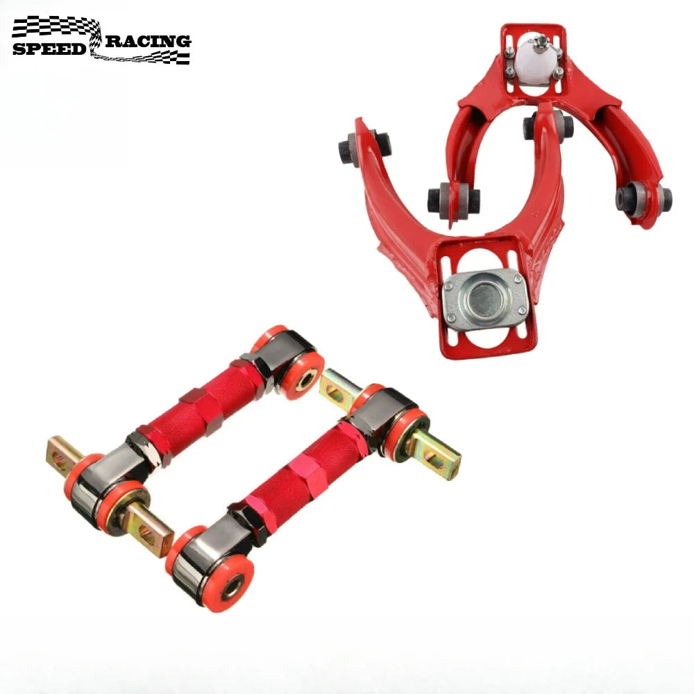 Front Upper Control Arms + Rear Camber Adjustable Kit