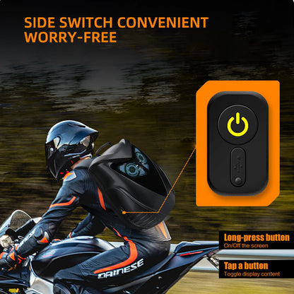LOY Owl Design LED Display Smart Motorcycle & Cycling Backpack