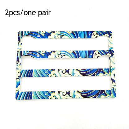 1 Pair(2pcs) JDM Racing Style License Plate Frame