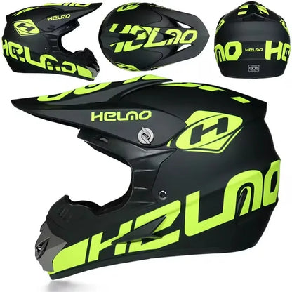 Motorcycle Downhill Full Face Helmet with Goggles – Motocross / MTB / Off-Road