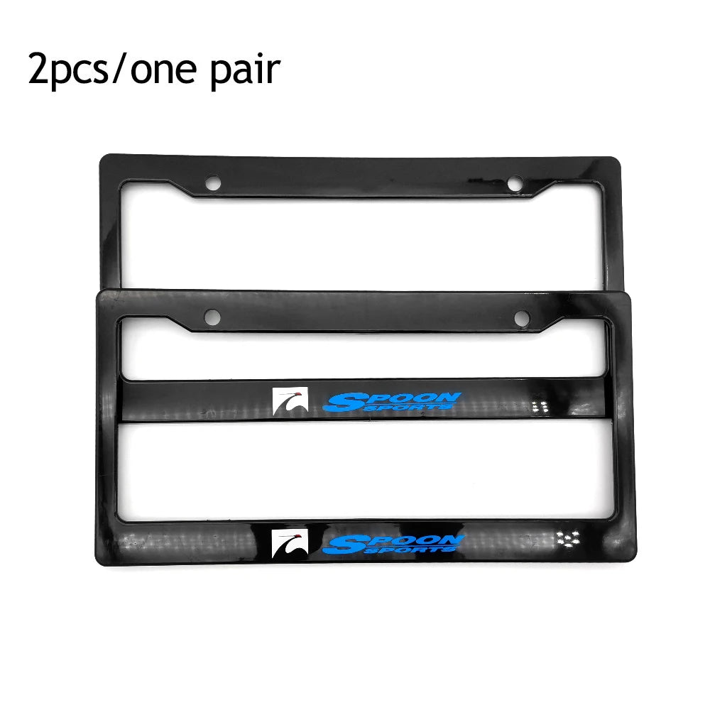1 Pair(2pcs) JDM Racing Style License Plate Frame