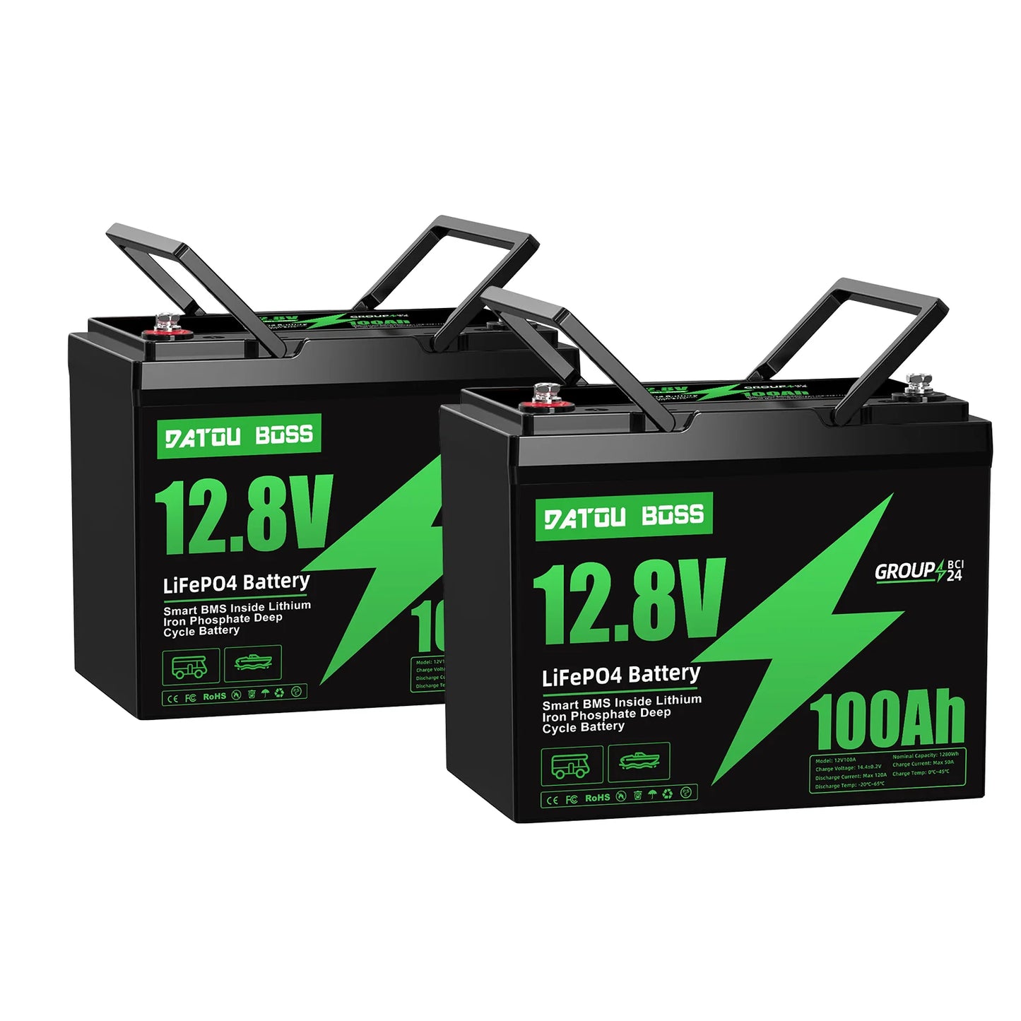 Lithium 12V 100Ah Rechargeable Battery – High-Capacity, Long-Lasting Power