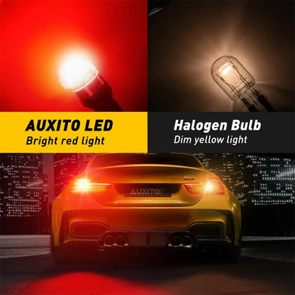 2Pcs AUXITO 7443/7440 T20 Red LED Bulbs