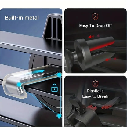 Car Phone Holder Air Vent Clip – 360° Adjustable, Secure Mount