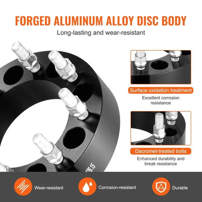 2PCS 2” 8-Lug Forged Wheel Spacers