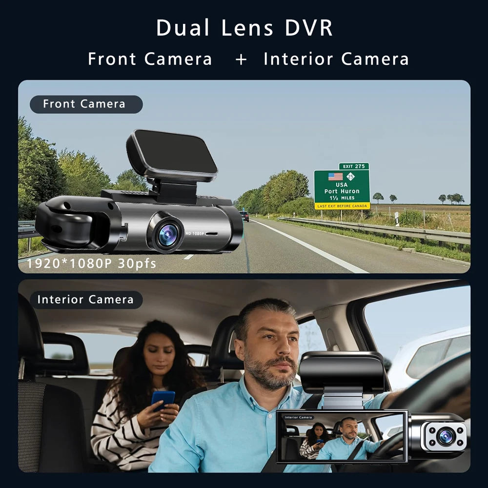 Dual Lens Car DVR Dash Camera
