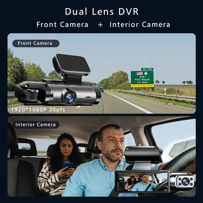 Dual Lens Car DVR Dash Camera