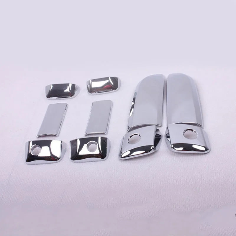 10PCS Chrome ABS Door Handle Bowl Covers