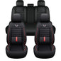 5 Seat Full Set Breathable Napa Leather Car Seat Cover – Luxury Fitted, Ergonomic Design with Fixed Lumbar Support