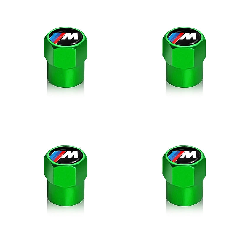 4pcs car wheel tire metal valve cover