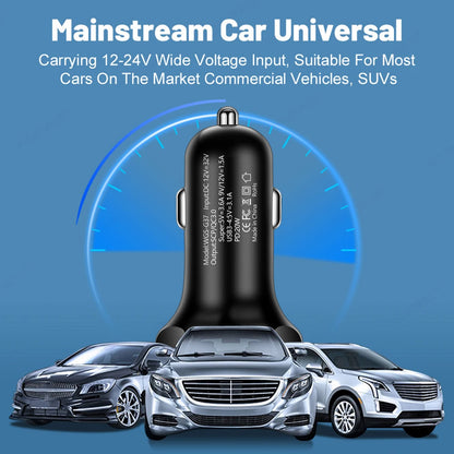 USB PD 250W Car Charger