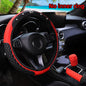 3-piece leather steering wheel cover
