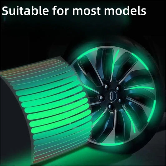 20pcs Car Wheel Hub Reflective Sticker