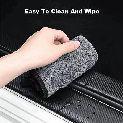 Auto Carbon Fiber Decals Stickers Car Door