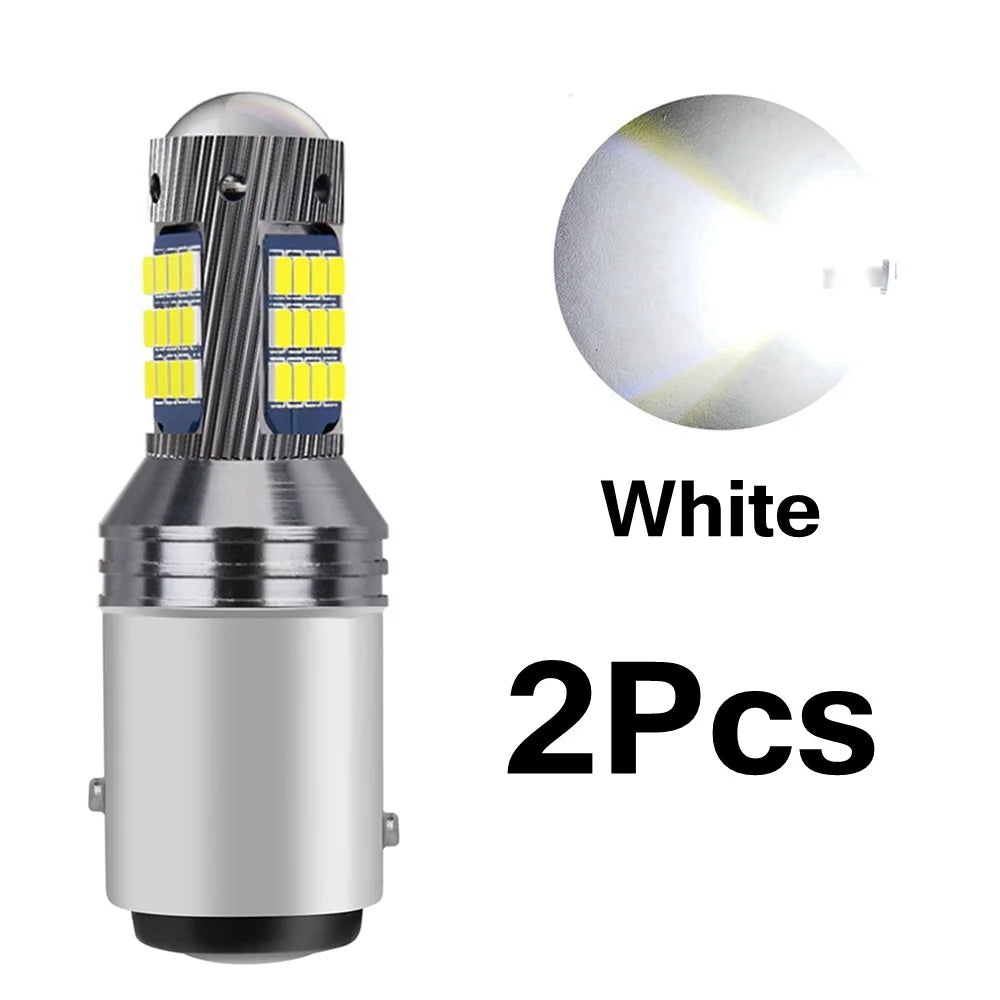 2PCS 1157 P21/5W BAY15D LED Tail Brake Bulbs