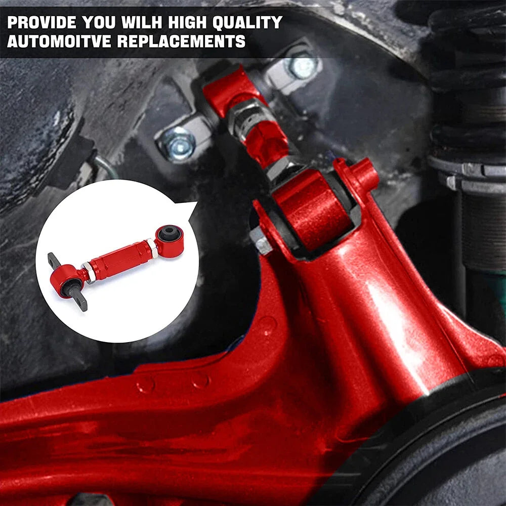 Front Upper Control Arms + Rear Camber Adjustable Kit