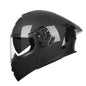 RUFI Double-Lens Motorcycle Helmet with Built-in Sun Visor – DOT Certified