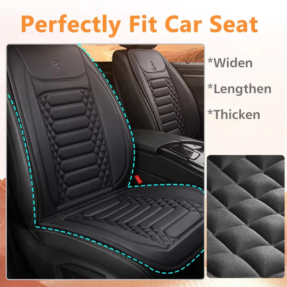 1/2pcs Winter Heated Car Seat Cover 12V Heating Warmer Cushion