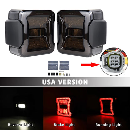 2x LED Tail Lights for Jeep Wrangler JK (2007–2017)