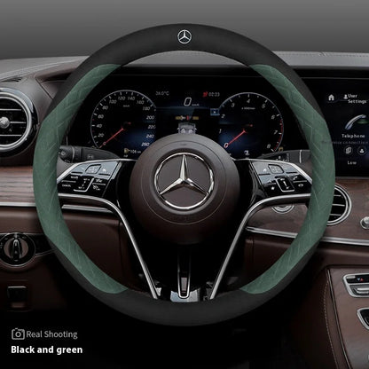 Leather Suede Steering Wheel Cover – Non-Slip & Comfortable