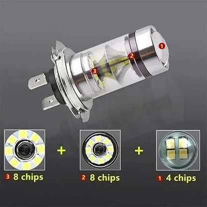 100W H4 Fog Light Lamp 6000K