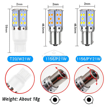 4X P21W LED 1156 / BA15S / PY21W / BAU15S Bulbs
