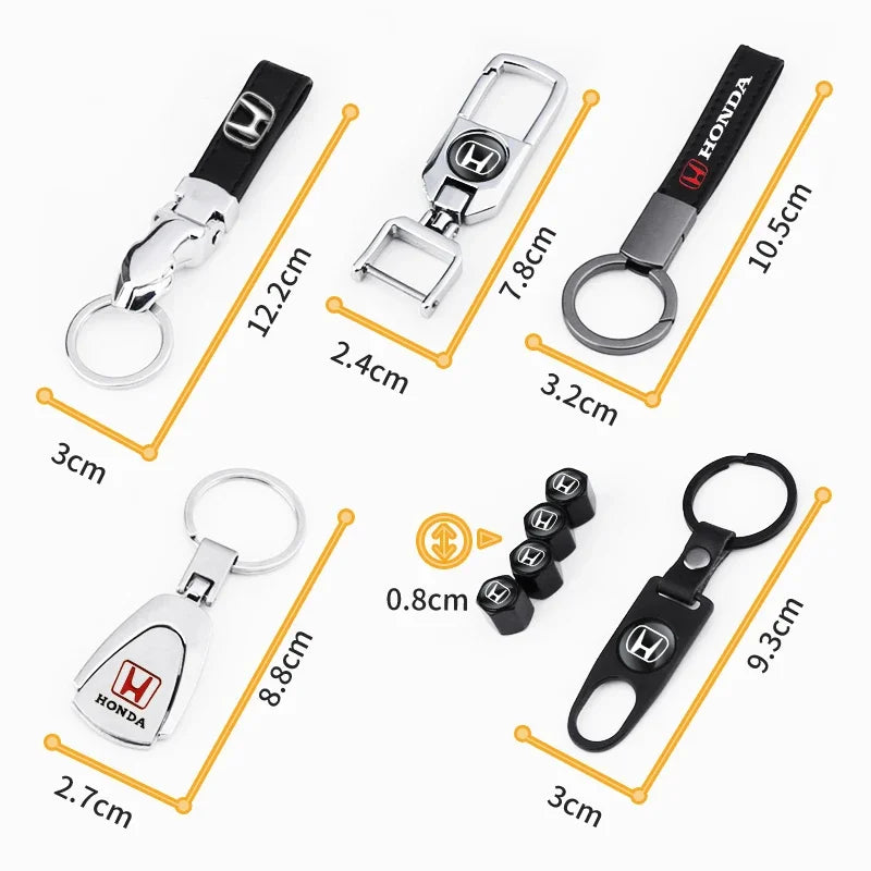 Honda Car Metal Keychain