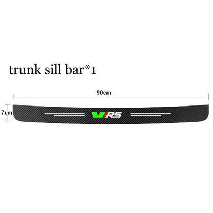 Auto Carbon Fiber Decals Stickers Car Door