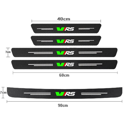 Auto Carbon Fiber Decals Stickers Car Door