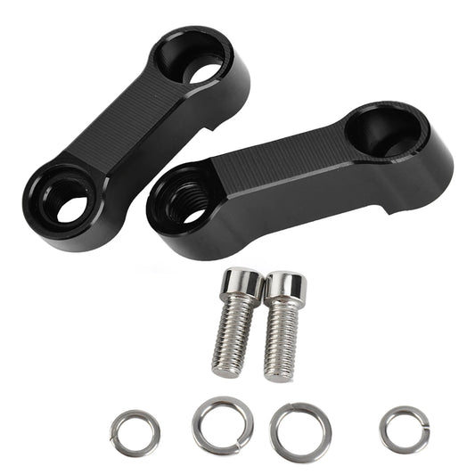 2Pcs Motorcycle Rearview Mirror Extension Adapters