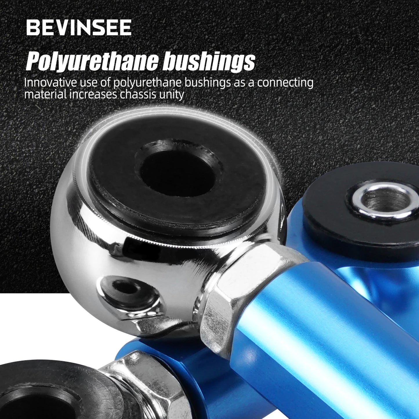 Pair 80A Adjustable Rod Rear Sway Bar End Link Suspension