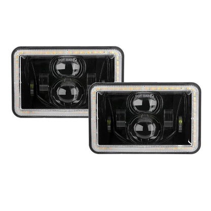 4x6 Inch Rectangular LED Headlight with Signal & Daytime Running Light