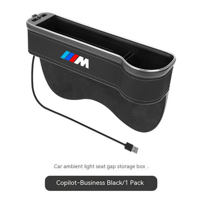 Car USB Charging Light Seat Storage Case